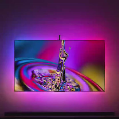 RGBIC LED Strip Light With Adhesive Mount – App Controlled - Music Sync - Colour Picking Sensor - Immersive TV Backlight