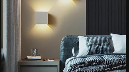 Smart LED Outdoor Wall Light 2 PCS – Adjustable Up and Down Beam, IP65 Waterproof Modern Exterior Wall Light for Garden and Patio