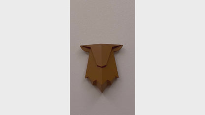Rechargeable Deer Shadow Night Light with 3 Brightness Levels – Dimmable USB Wall Lamp for Cozy Bedroom Decor