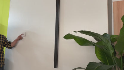 Black Long Wall Sconce with Dimmer