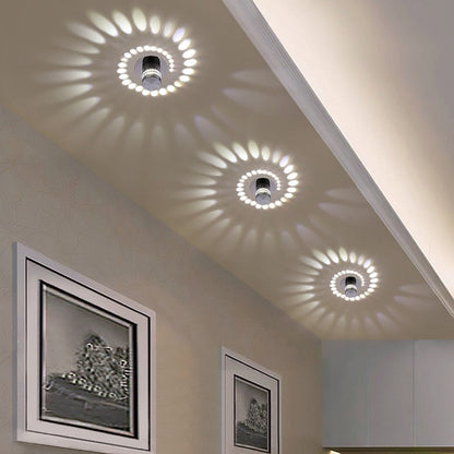 Spiral Light - Modern LED Wall & Ceiling Lamp with 7 Colors - Energy-Saving Aluminum Design for Stunning Atmosphere