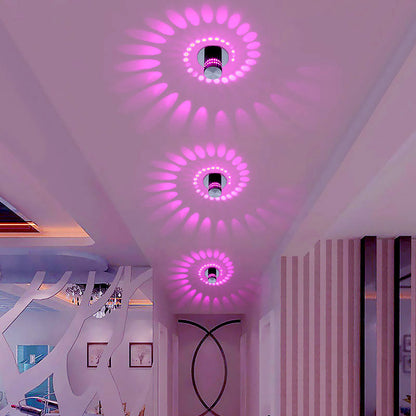 Spiral Light - Modern LED Wall & Ceiling Lamp with 7 Colors - Energy-Saving Aluminum Design for Stunning Atmosphere