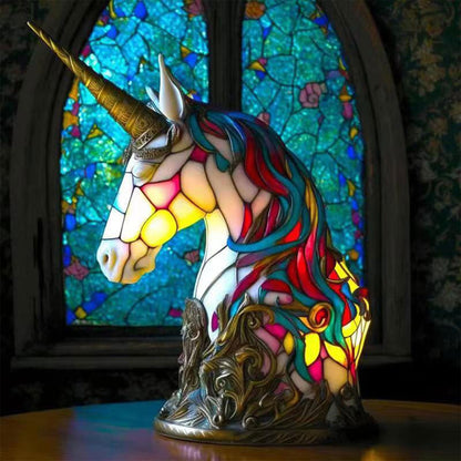 Light Sculptures - Stained Glass Animal-Inspired Lighting - 16 Unique Motifs - USB Rechargeable - 12-16 Hours Battery Life - Enchanting Home Decor