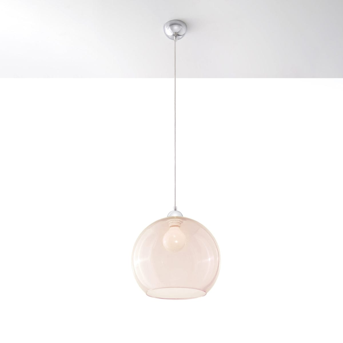 Sollux Lighting BALL Glass Pendant Lamp - Minimalist Design - 8 Color Options - E27 Bulb Compatible - Even Light Distribution