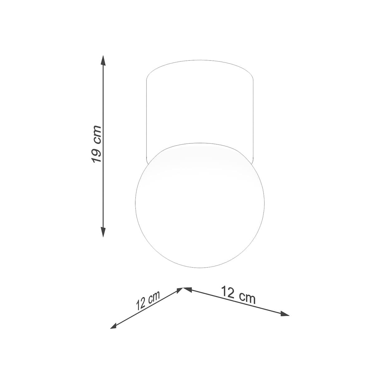Sollux Lighting BOOMO - Ceiling Lamp - Scandinavian Minimalist Design - Natural Wood - Warm Light - Compatible with Multiple Bulb Types