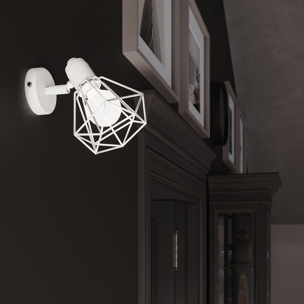 Sollux Lighting Ceiling Lamp Artemis 2 White - Modern Loft-Style - Adjustable Light Angle - Replaceable Bulbs - Durable Powder-Coated Steel - Versatile Lighting Solution