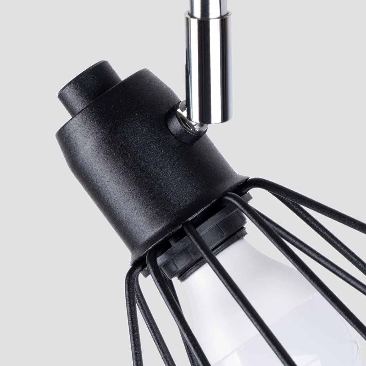 Sollux Lighting Ceiling Lamp Artemis 3 Black - Modern Loft-Style - Adjustable Light Angle - Replaceable Bulbs - Durable Powder-Coated Steel - Versatile 3-Point Lighting
