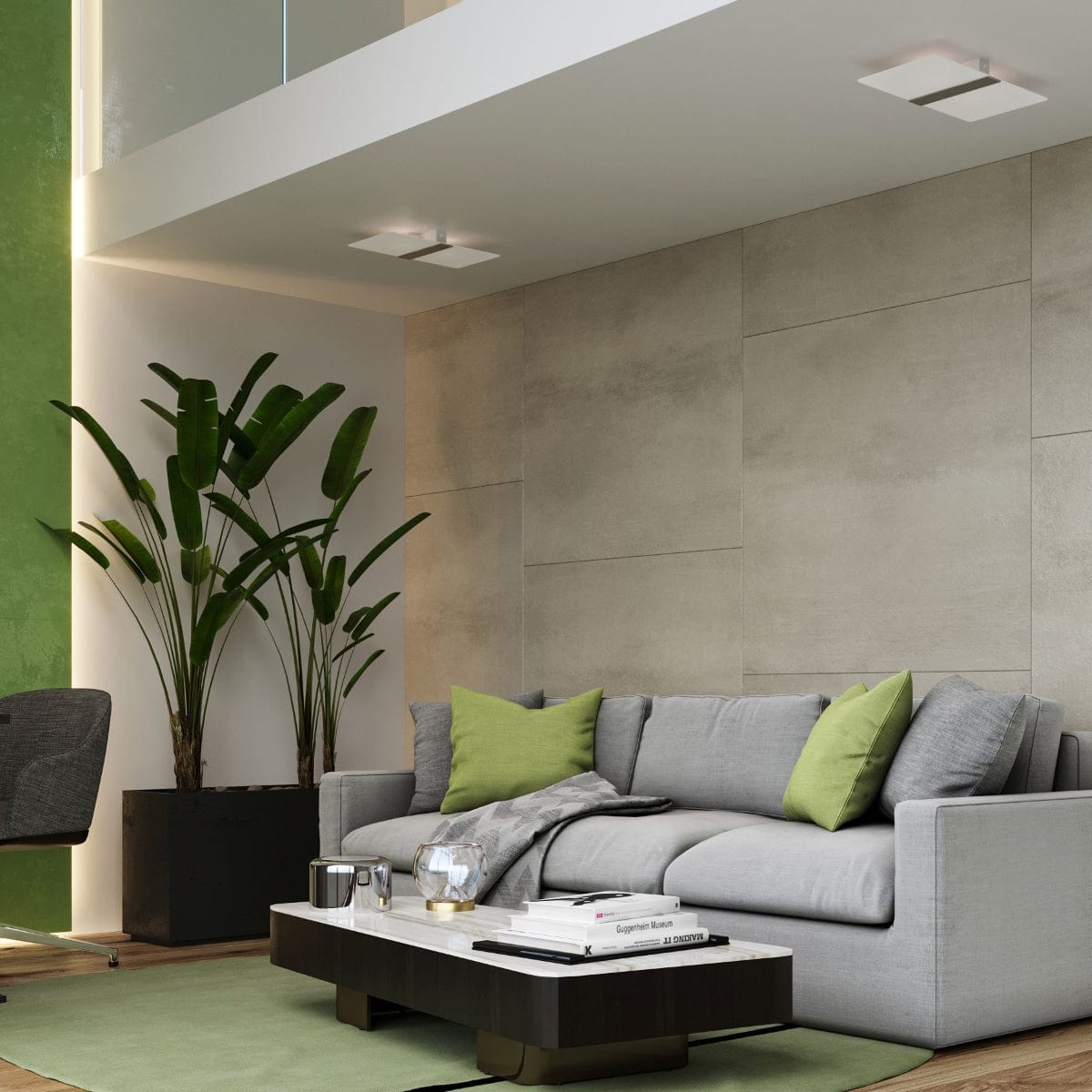 Sollux Lighting Ceiling Lamp Azalia White - Elegant Glass Design - Matte Shade - Perfect Light Dispersion - Interchangeable G9 Bulbs - Timeless Style - Easy Installation