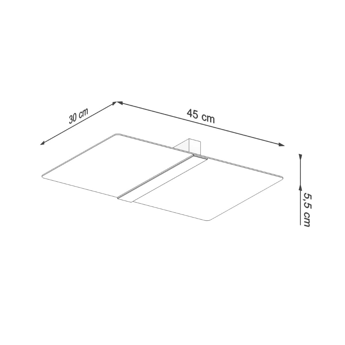 Sollux Lighting Ceiling Lamp Azalia White - Elegant Glass Design - Matte Shade - Perfect Light Dispersion - Interchangeable G9 Bulbs - Timeless Style - Easy Installation