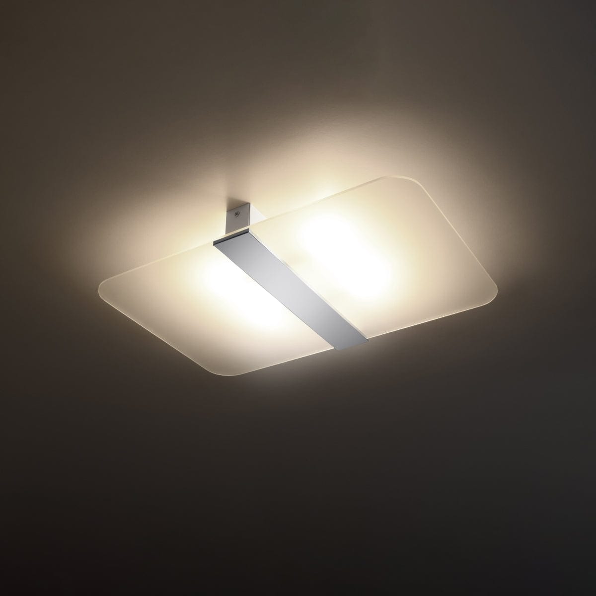 Sollux Lighting Ceiling Lamp Azalia White - Elegant Glass Design - Matte Shade - Perfect Light Dispersion - Interchangeable G9 Bulbs - Timeless Style - Easy Installation