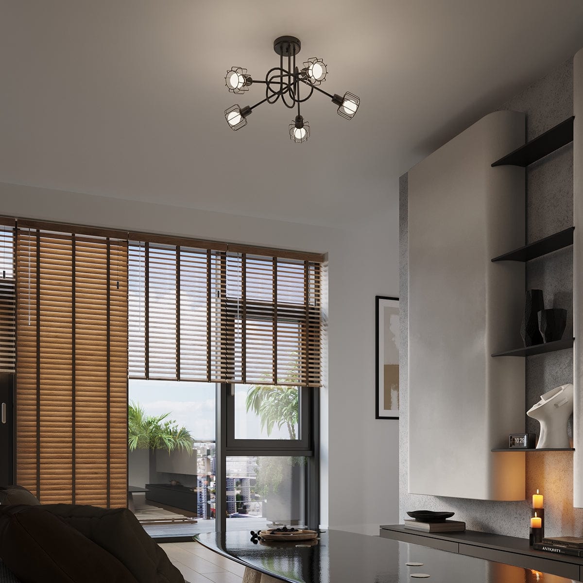 Sollux Lighting Ceiling Lamp Beluci 3 Black - Loft Style - Adjustable Light Angle - Durable Steel Build - Industrial Minimalist Design - Interchangeable E27 Bulbs