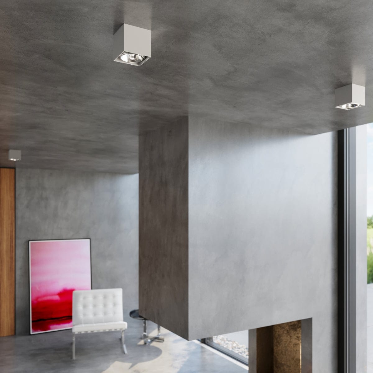 Sollux Lighting Ceiling Lamp Blake Grey - Modern BLAKE Spot Ceiling Light - Minimalist Design - Easy Surface Mounting - Compatible with GU10 Bulbs