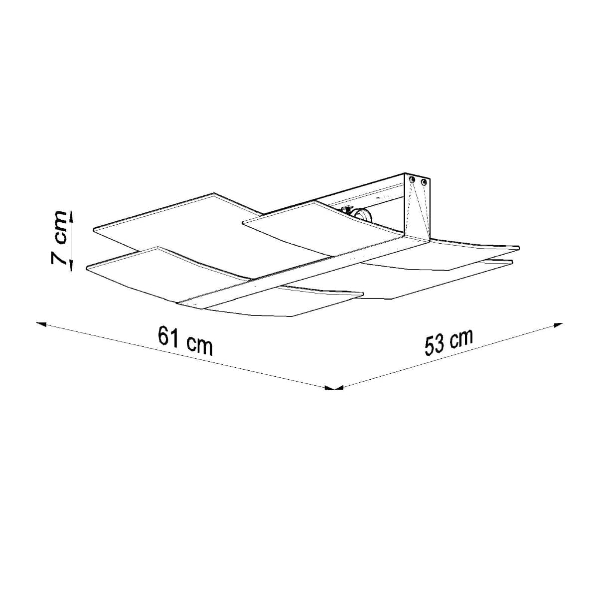 Sollux Lighting Ceiling Lamp Celia Chrom - Modern White Glass and Chrome Design - E27 Bulb Compatible - Ideal for Living Room Bedroom or Office Lighting