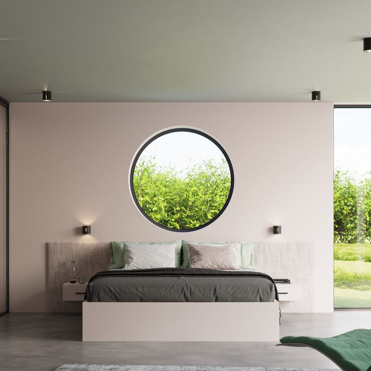 Sollux Lighting Ceiling Lamp Inez Black - Modern Perforated Ceiling Light - Aluminum - Replaceable G9 Bulbs - Elegant Black Finish - Futuristic Lighting Effect