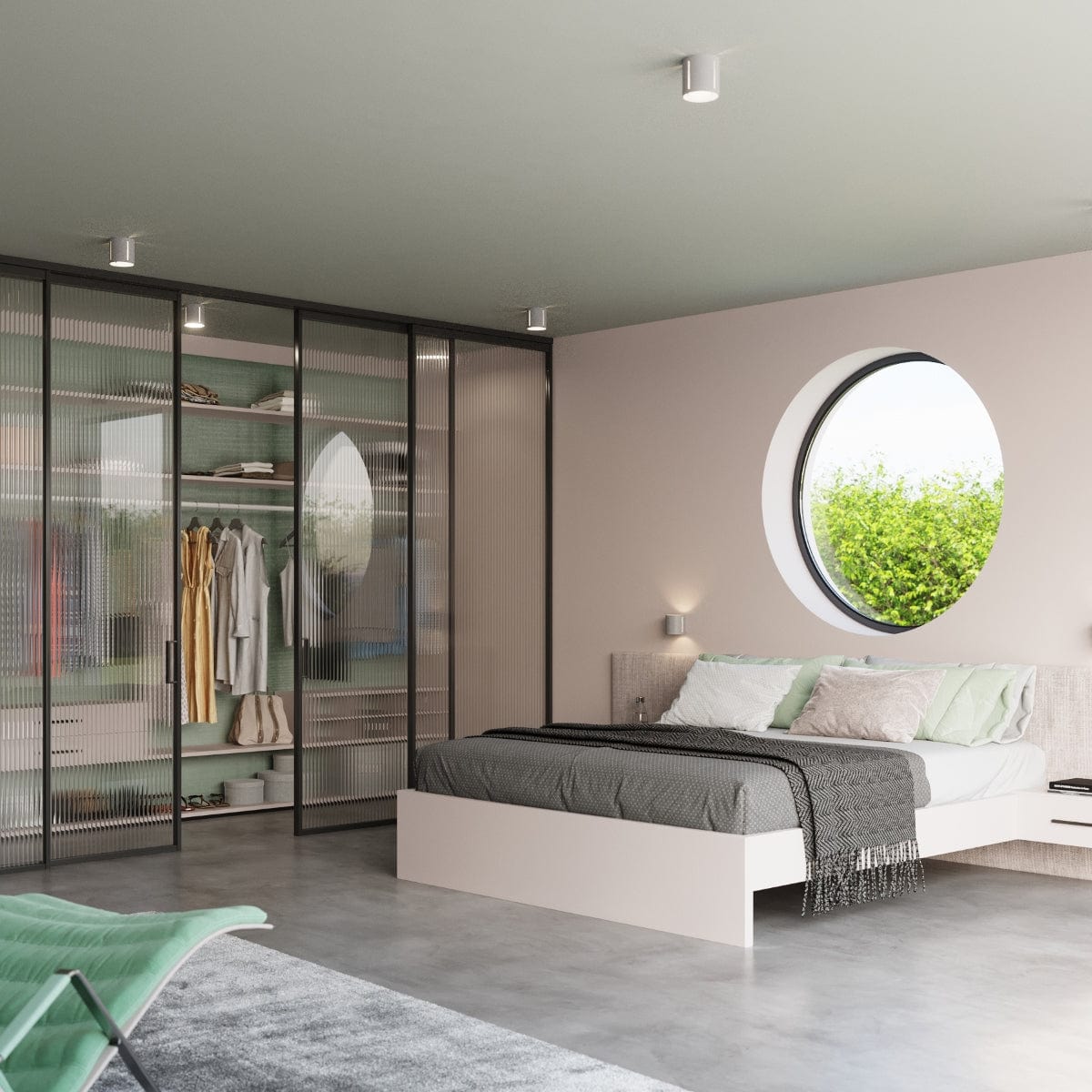 Sollux Lighting Ceiling Lamp Inez Grey - Modern Perforated Ceiling Light - Aluminum - Replaceable G9 Bulbs - Elegant Grey Finish - Futuristic Lighting Effect
