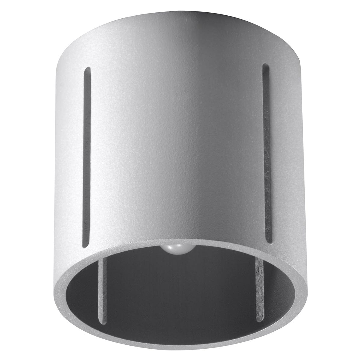 Sollux Lighting Ceiling Lamp Inez Grey - Modern Perforated Ceiling Light - Aluminum - Replaceable G9 Bulbs - Elegant Grey Finish - Futuristic Lighting Effect