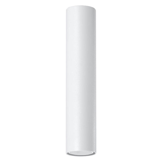 Sollux Lighting Ceiling Lamp Lagos 30 White - Modern White Ceiling Light - Powder-Coated Steel - Replaceable GU10 Bulbs - Elegant Cylindrical Design