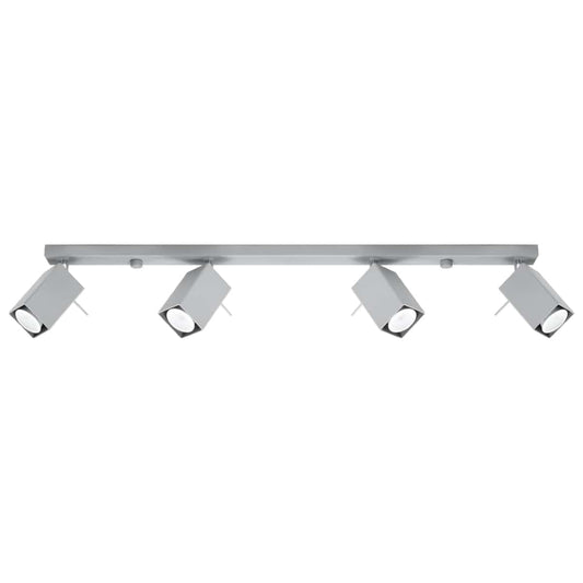 Sollux Lighting Ceiling Lamp Merida 4 L Grey - Modern Spot Ceiling Light - 4 Adjustable Shades - Durable Steel Design - GU10 Bulb Compatible