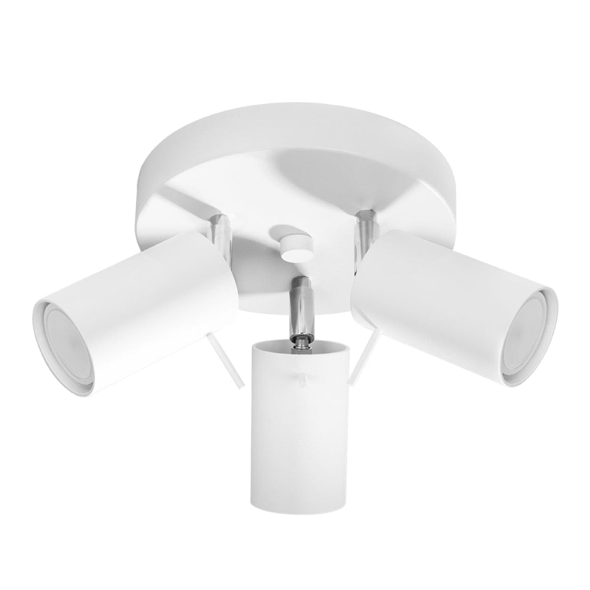 Sollux Lighting Ceiling Lamp Ring 3 P White - 3-Shade Ceiling Light Fixture - Adjustable Arms - Easy Installation - Durable Steel - Interchangeable GU10 Bulbs