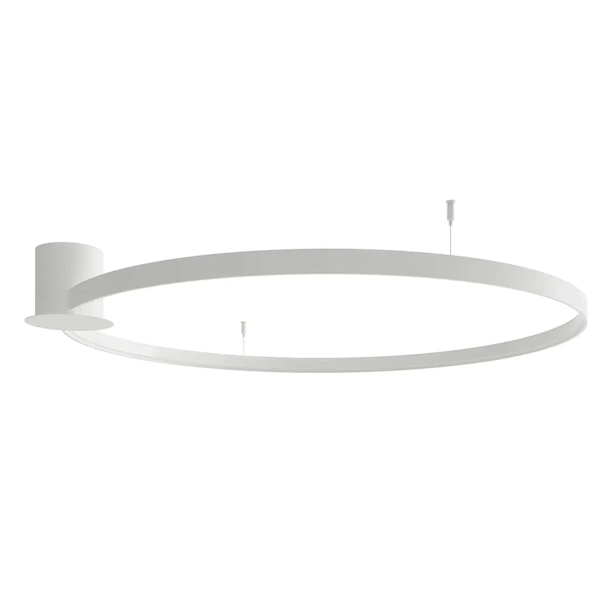 Sollux Lighting Ceiling Lamp Rio 110 White - Modern LED Circle Light - 4000K Neutral Light - Flicker-Free - High CRI 95 - Energy Efficient - Sleek Polish Design