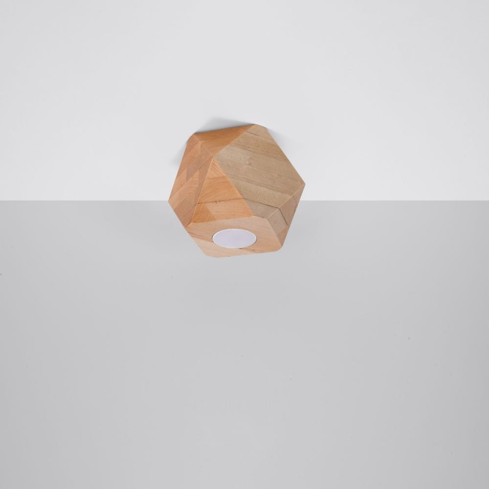Sollux Lighting Ceiling lamp wood Woody Scandinavian Design GU10