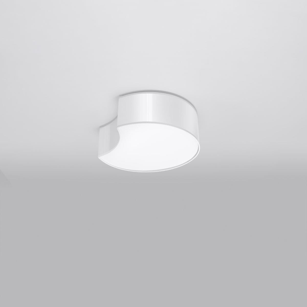 Sollux Lighting Circle - Ceiling Lamp - White - Modern LED Ceiling Light - Minimalist Design - High CRI Lighting - Energy Efficient - Easy to Clean - 5-Year Warranty