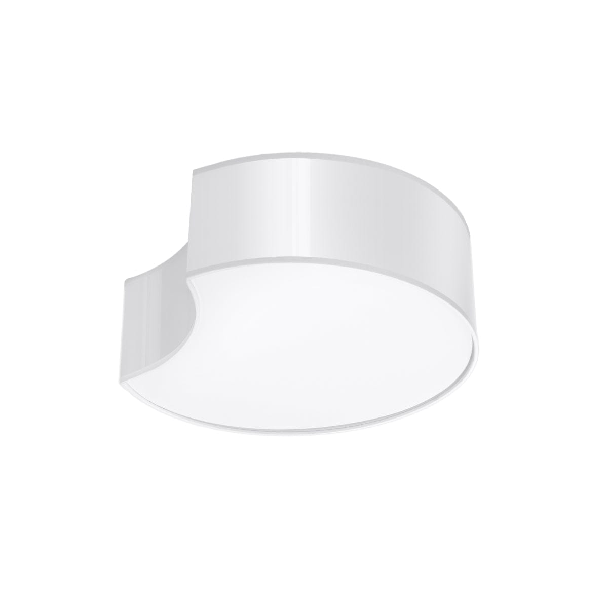 Sollux Lighting Circle - Ceiling Lamp - White - Modern LED Ceiling Light - Minimalist Design - High CRI Lighting - Energy Efficient - Easy to Clean - 5-Year Warranty
