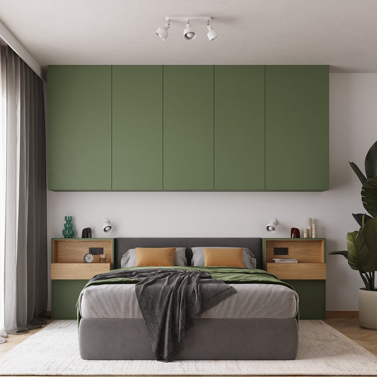 Sollux Lighting ELBA Ceiling Lamp - 3-Light White - Minimalist Adjustable Design - LED Compatible - Energy Efficient - Ideal for Modern Interiors