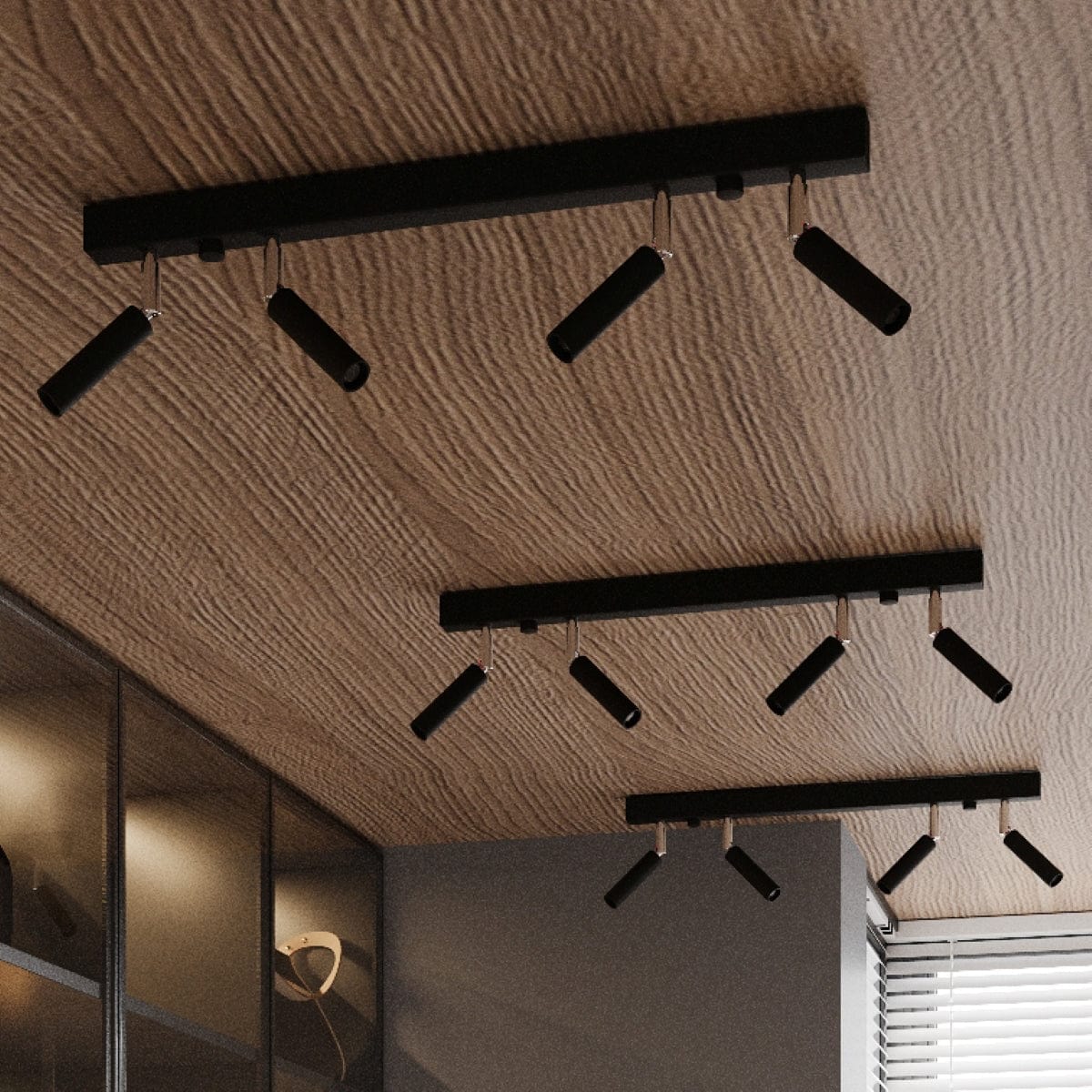 Sollux Lighting Eyetech Spot Ceiling Light - 2-Light Black - Adjustable Direction - Industrial Design - Powder-Coated Steel - Replaceable G9 Bulbs - Loft Style Lighting