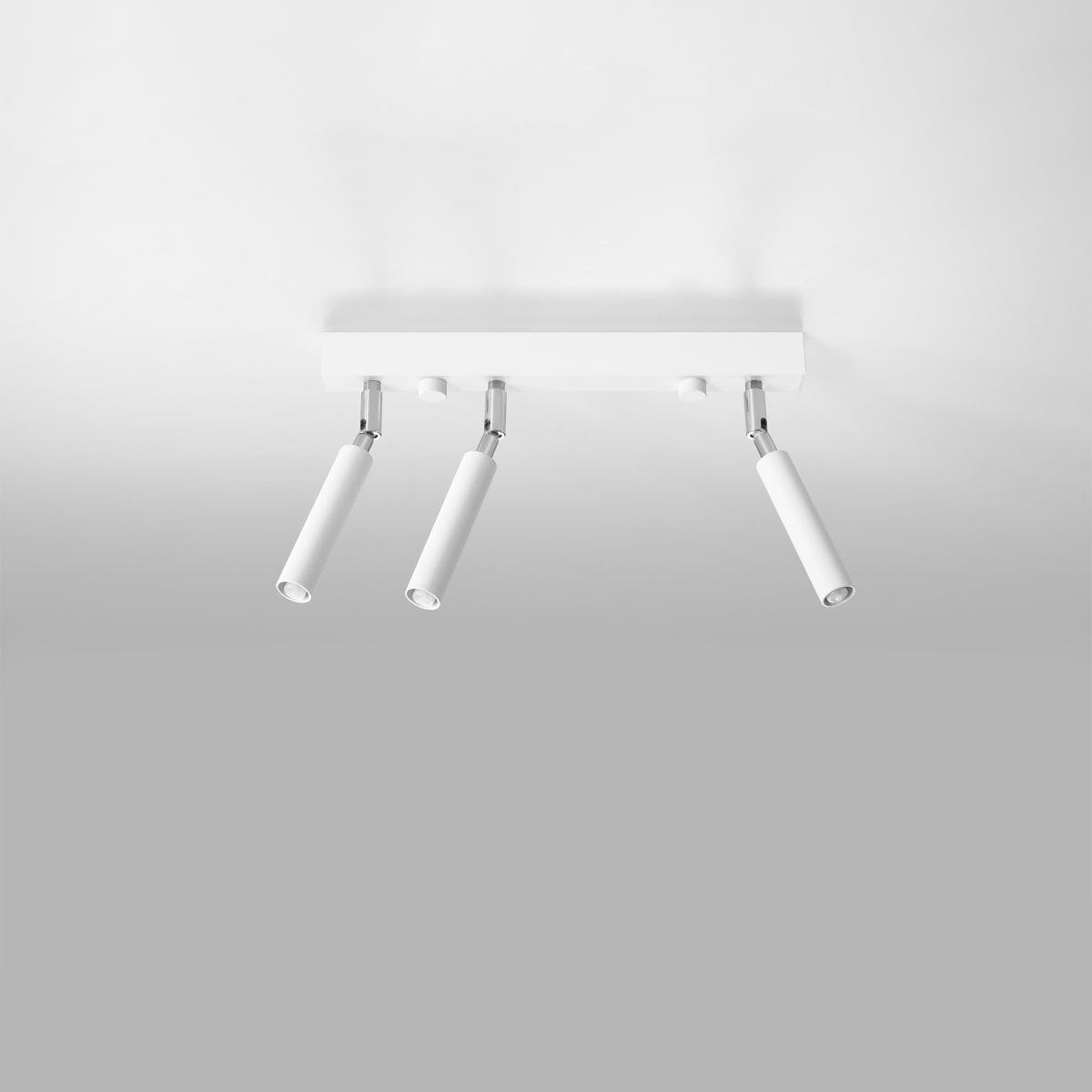 Sollux Lighting Eyetech Spot Ceiling Light - 3-Light White - Adjustable Direction - Minimalist Design - Powder-Coated Steel - Replaceable G9 Bulbs - Loft Style Lighting