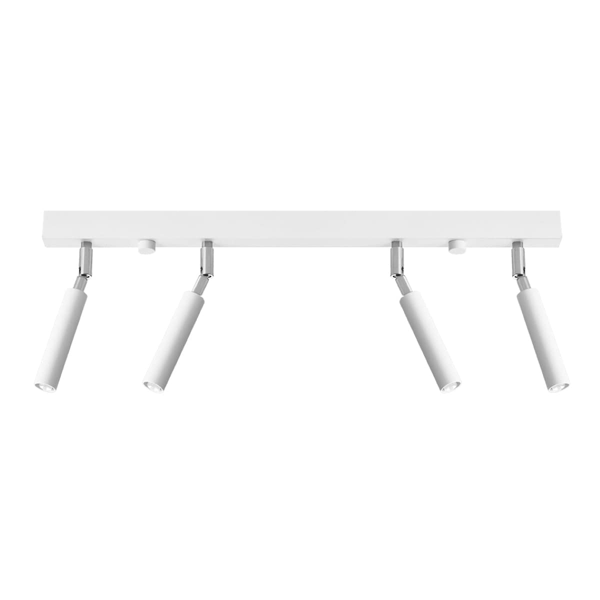 Sollux Lighting Eyetech Spot Ceiling Light - 4-Light White - Adjustable Direction - Minimalist Design - Powder-Coated Steel - Replaceable G9 Bulbs - Loft Style Lighting