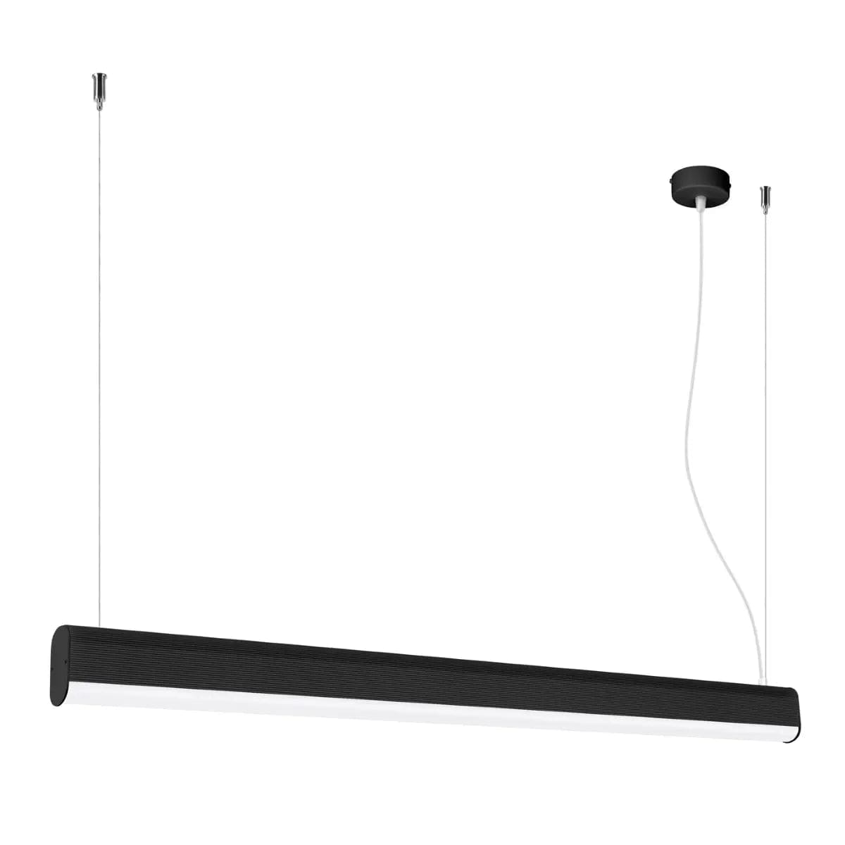 Sollux Lighting FARGE Black LED Pendant Lamp - 3000K Warm Light - Modern Geometric Design - Energy-Efficient Matte Finish