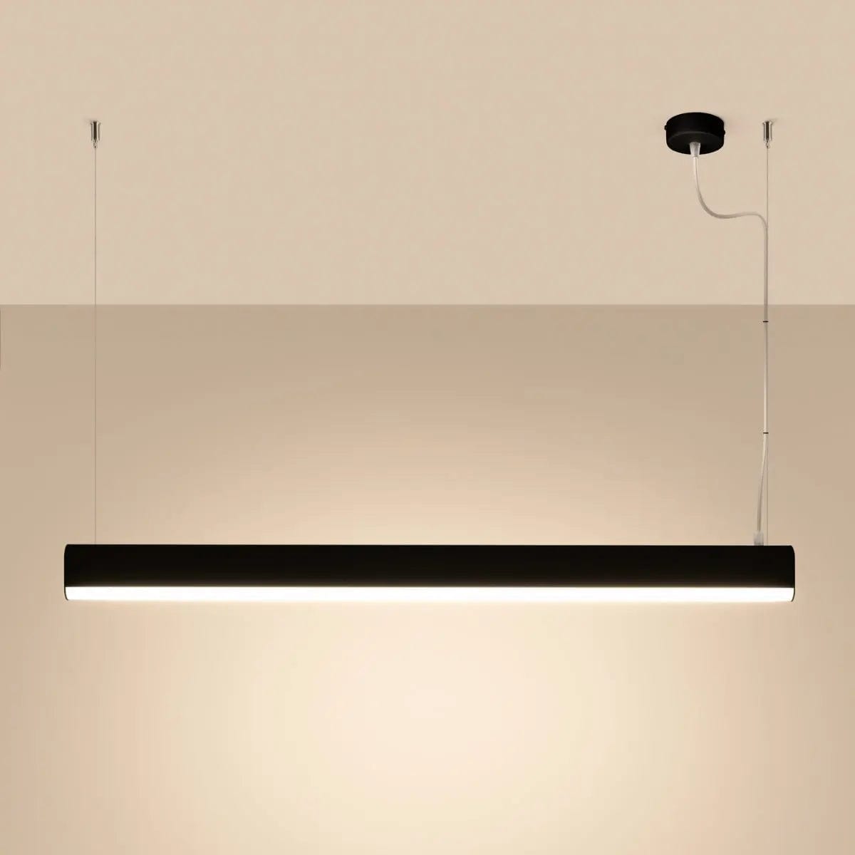 Sollux Lighting FARGE Black LED Pendant Lamp - Modern Geometric Design