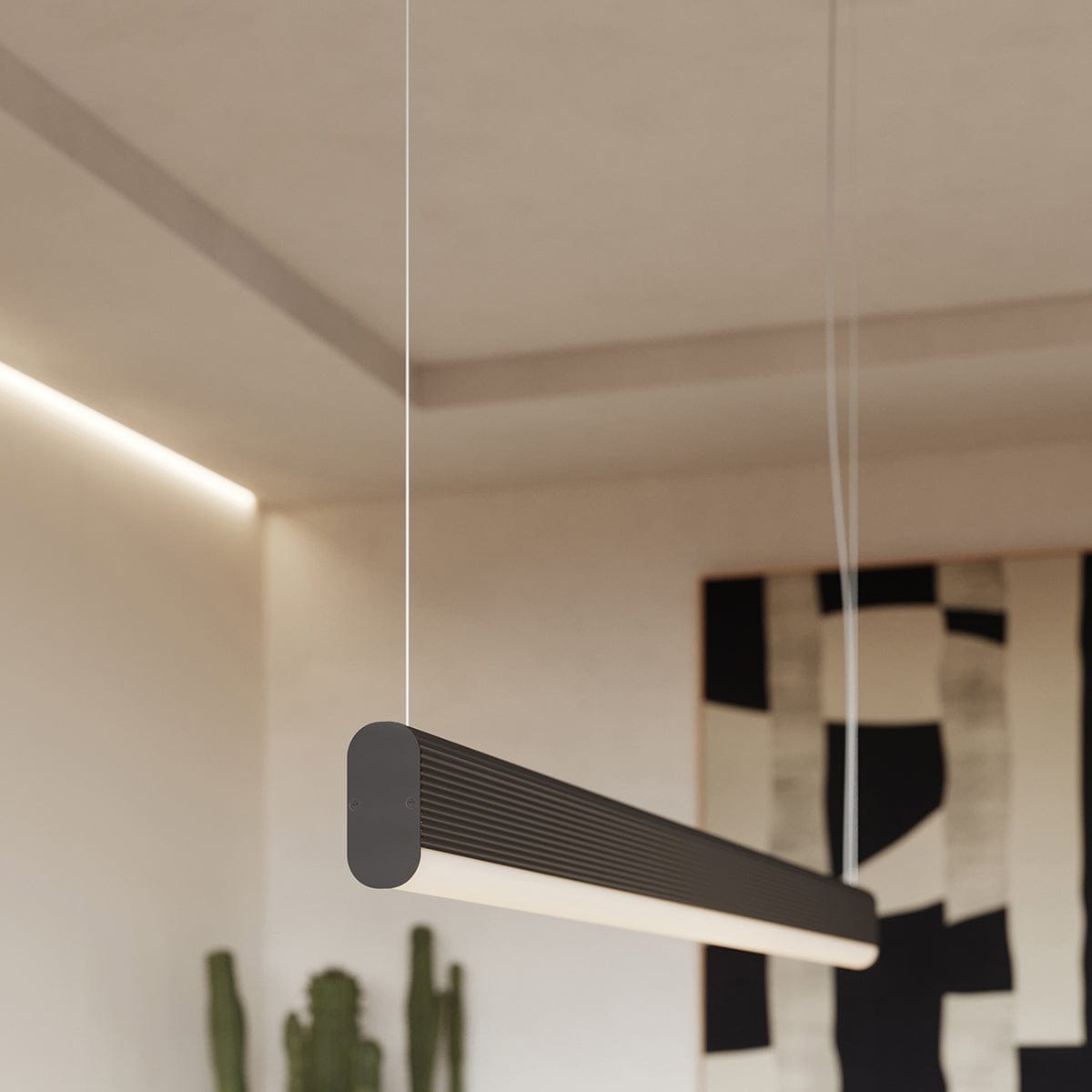 Sollux Lighting FARGE Black LED Pendant Lamp - Modern Geometric Design