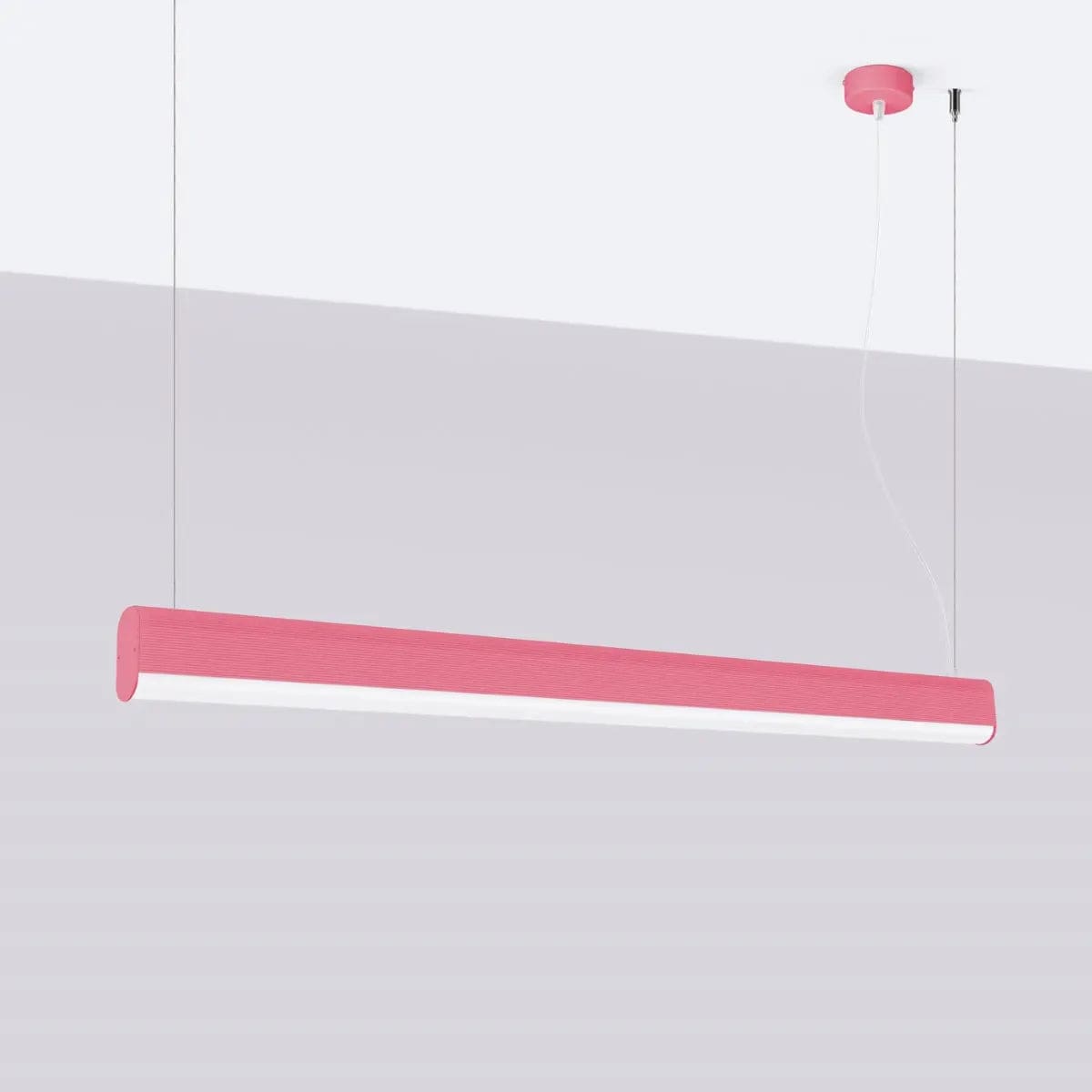 Sollux Lighting FARGE Pink LED Pendant Lamp - Modern Geometric Design