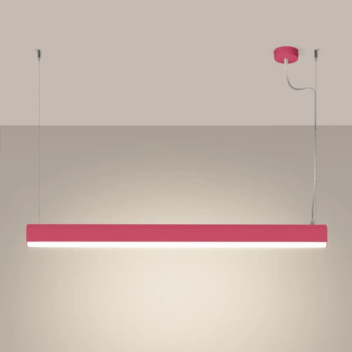 Sollux Lighting FARGE Pink LED Pendant Lamp - Modern Geometric Design