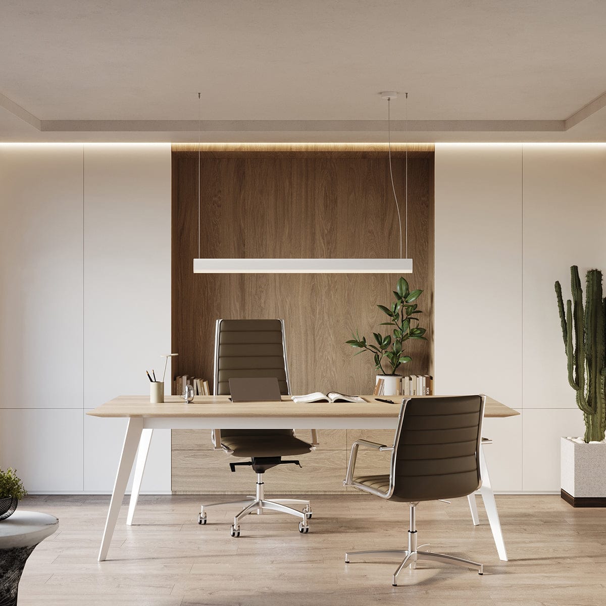 Sollux Lighting FARGE White LED Pendant Lamp -Modern Geometric Design