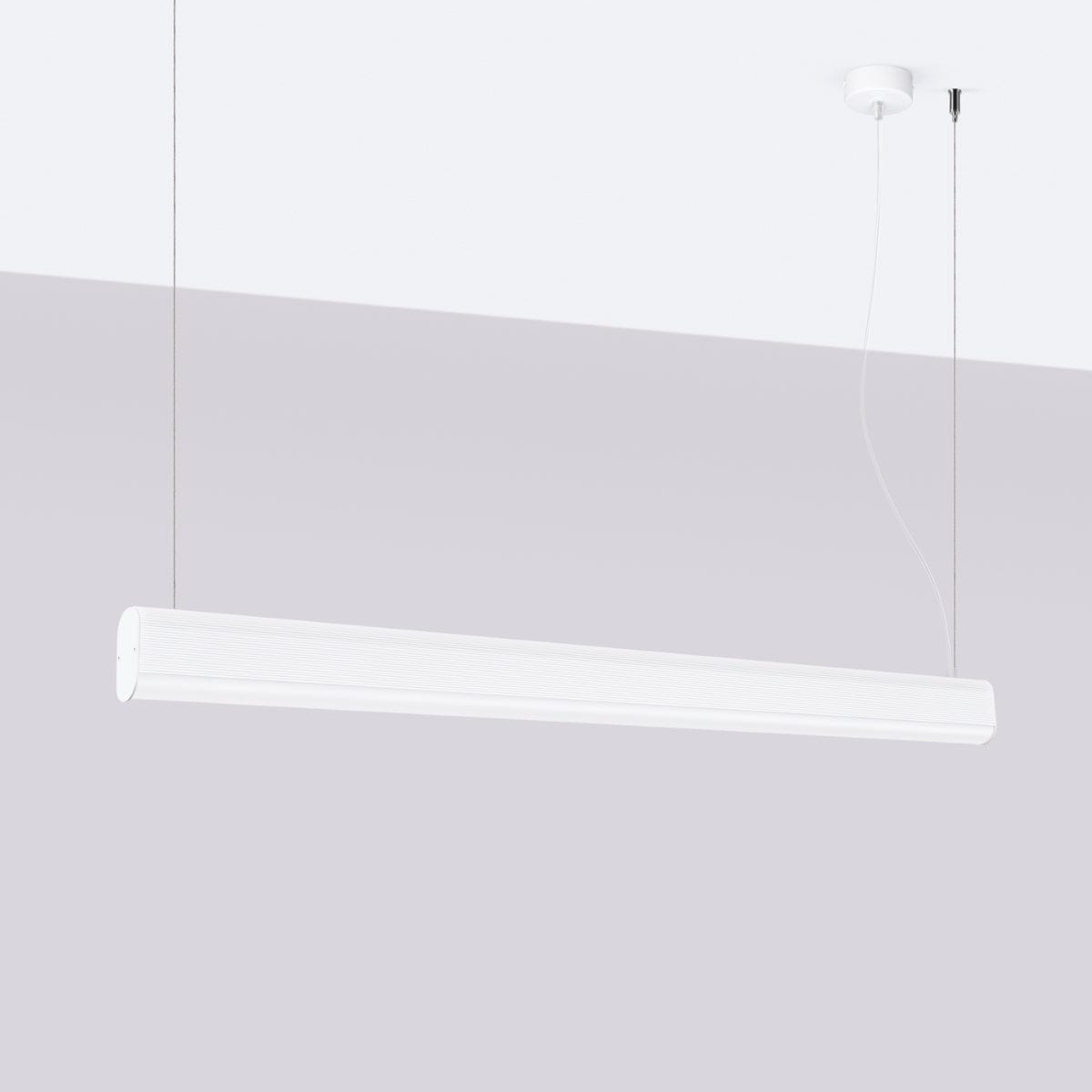 Sollux Lighting FARGE White LED Pendant Lamp -Modern Geometric Design