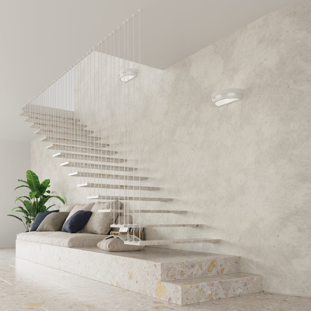 Sollux Lighting Helios Ceramic Wall Lamp - White - Modern & Elegant Design - E27