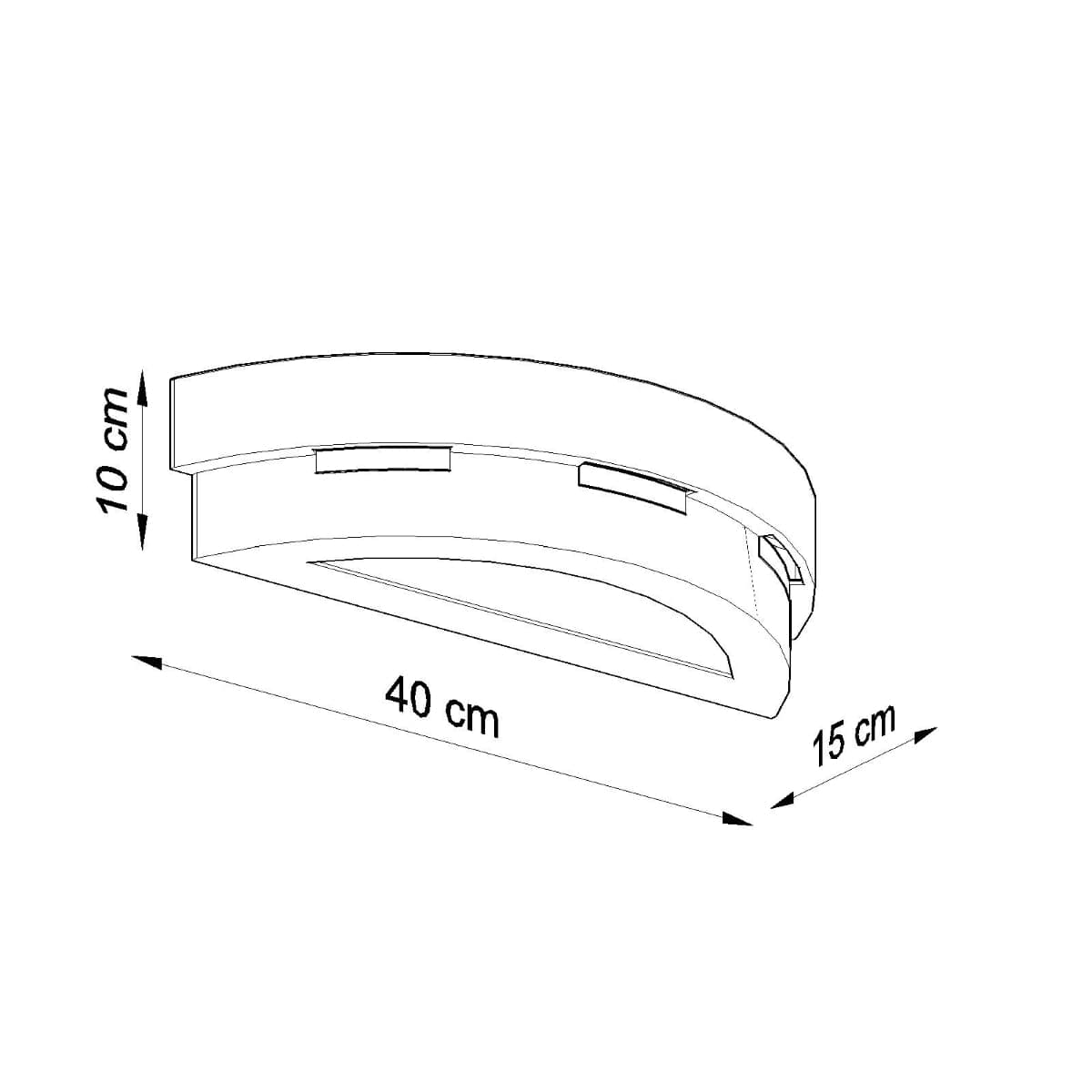 Sollux Lighting Helios Ceramic Wall Lamp - White - Modern & Elegant Design - E27