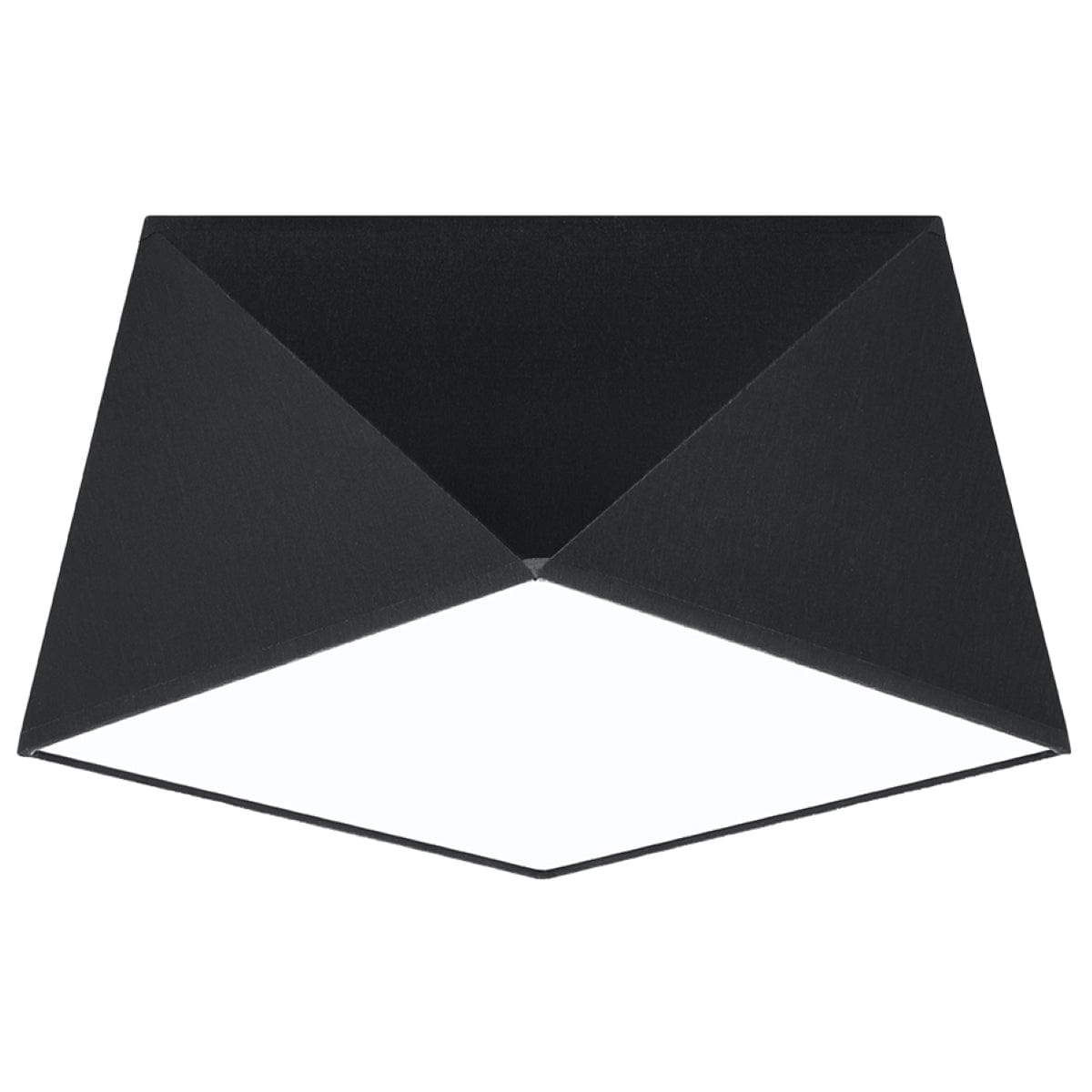 Sollux Lighting HEXA Black Ceiling Lamp - Modern Geometric Design - E27 Bulb Compatibility - 3 Color Options - Elegant & Functional Lighting for Any Room