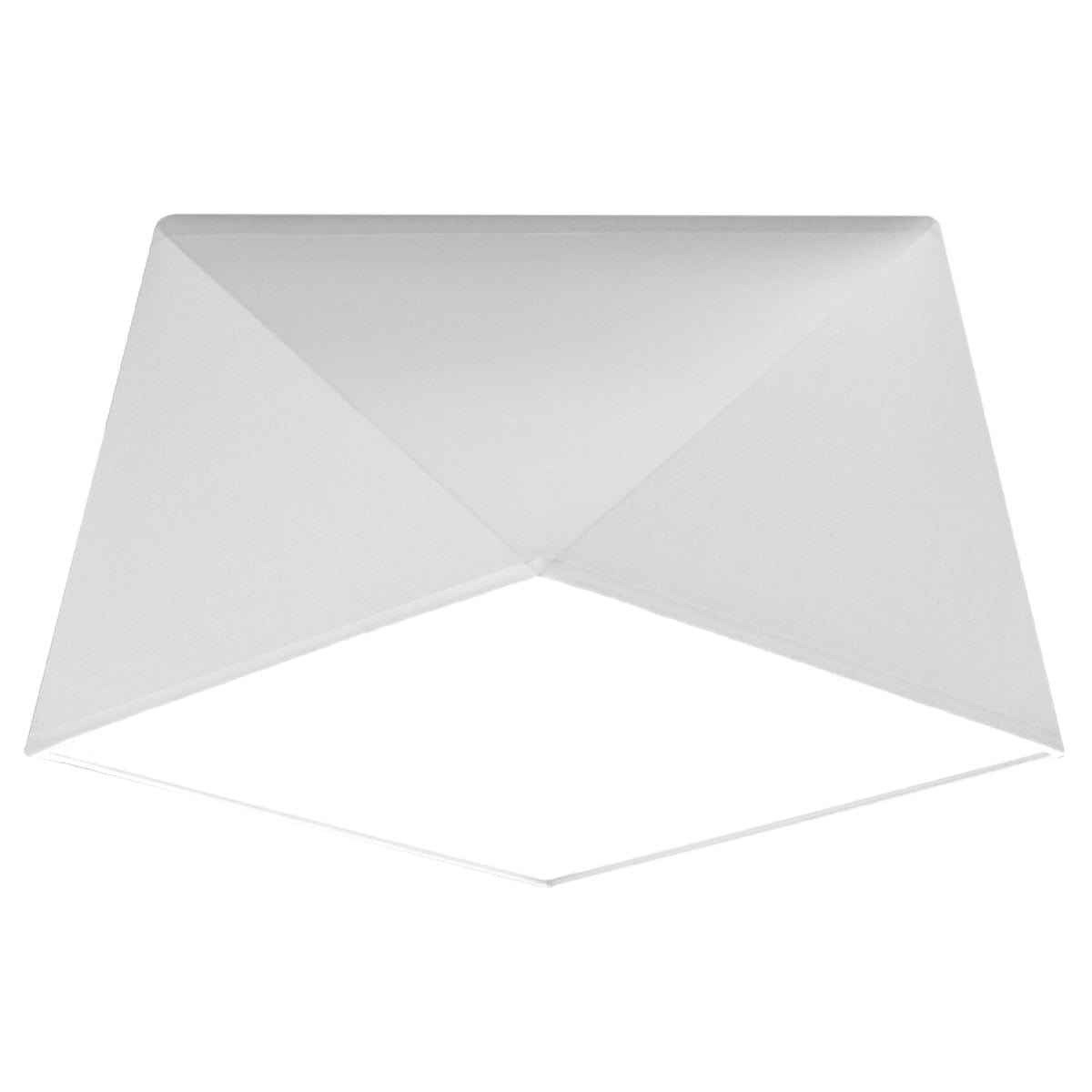 Sollux Lighting HEXA White Ceiling Lamp - Modern Geometric Design - E27 Bulb Compatibility - 3 Color Options - Stylish & Functional Lighting for Any Room