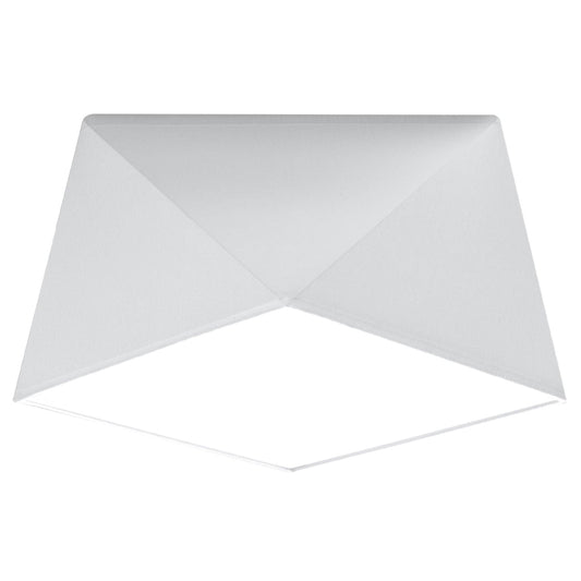 Sollux Lighting HEXA White Ceiling Lamp - Modern Geometric Design - E27 Bulb Compatibility - 3 Color Options - Stylish & Functional Lighting for Any Room
