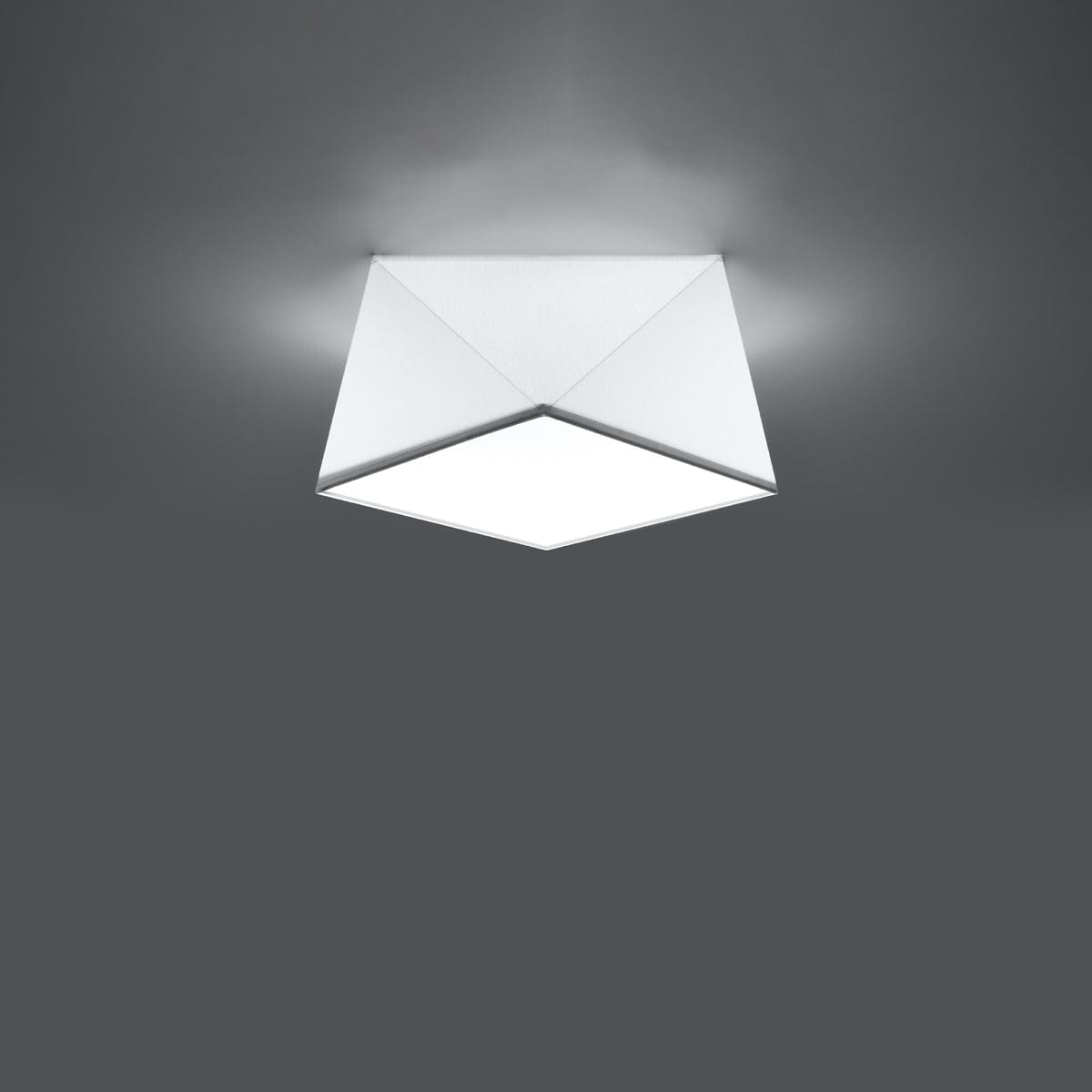 Sollux Lighting HEXA White Ceiling Lamp - Modern Geometric Design - E27 Bulb Compatibility - 3 Color Options - Stylish & Functional Lighting for Any Room