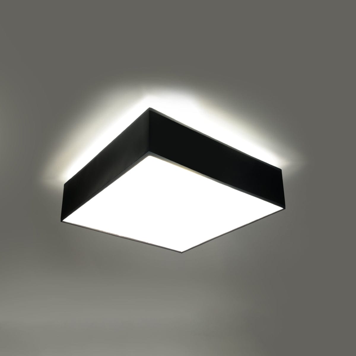 Sollux Lighting Horus Ceiling Lamp - Black - 2xE27 LED - Modern PVC Fixture