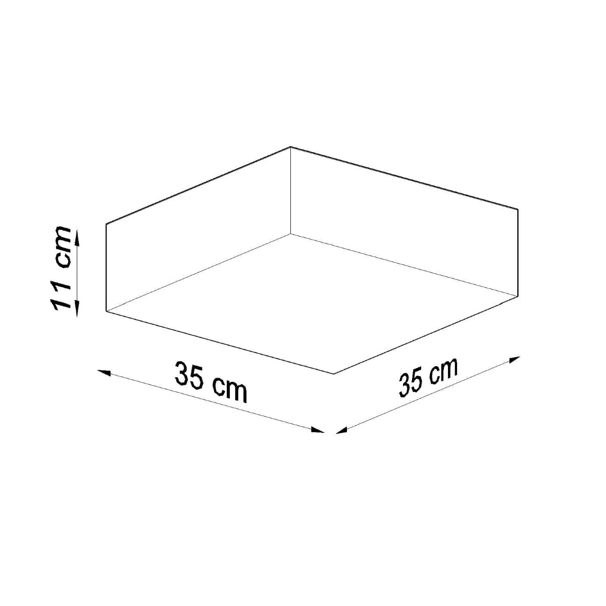 Sollux Lighting Horus Ceiling Lamp - Gray - E27 - 2x15W LED - Modern Design
