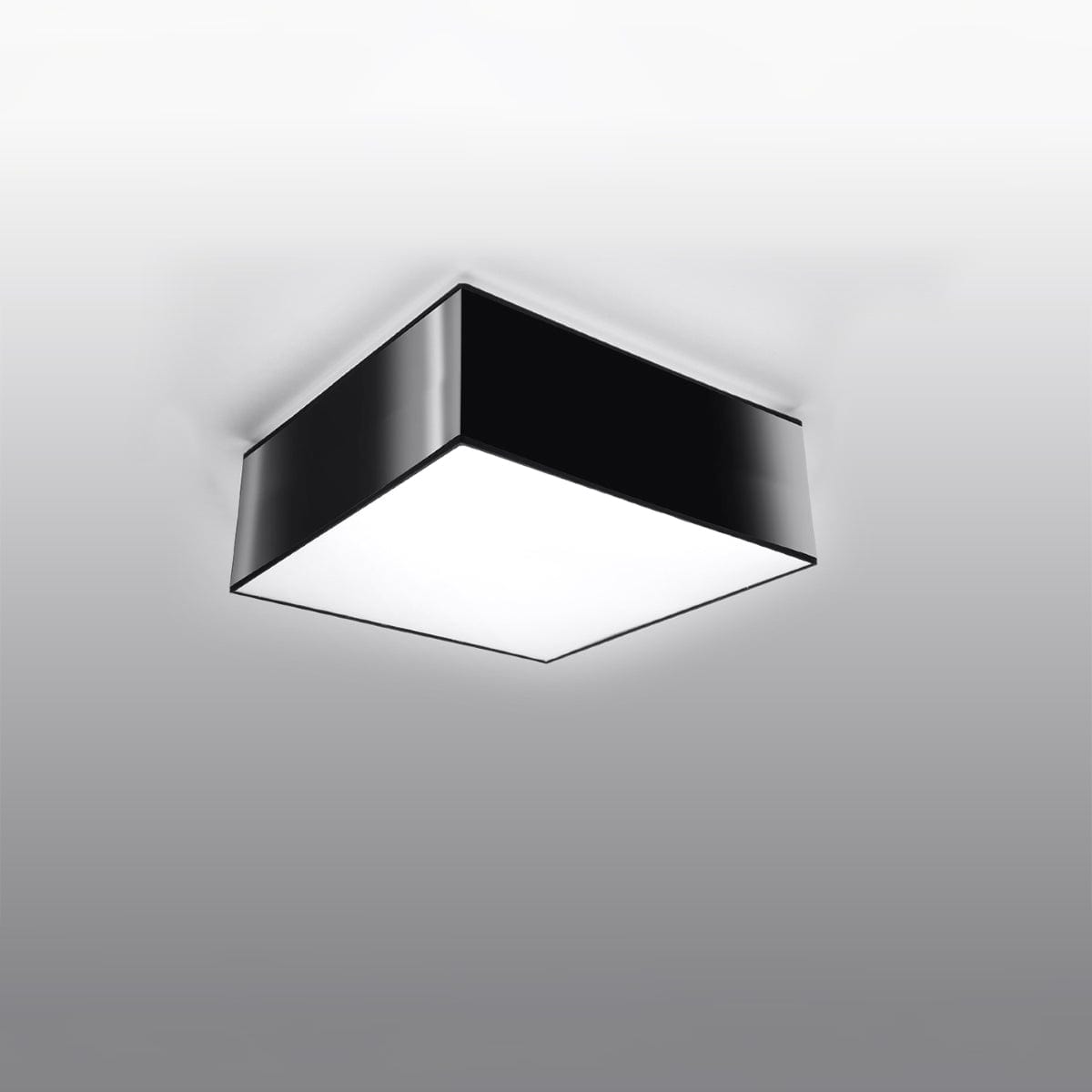 Sollux Lighting Horus Modern Ceiling Lamp - Black PVC - 1x E27 LED Compatible