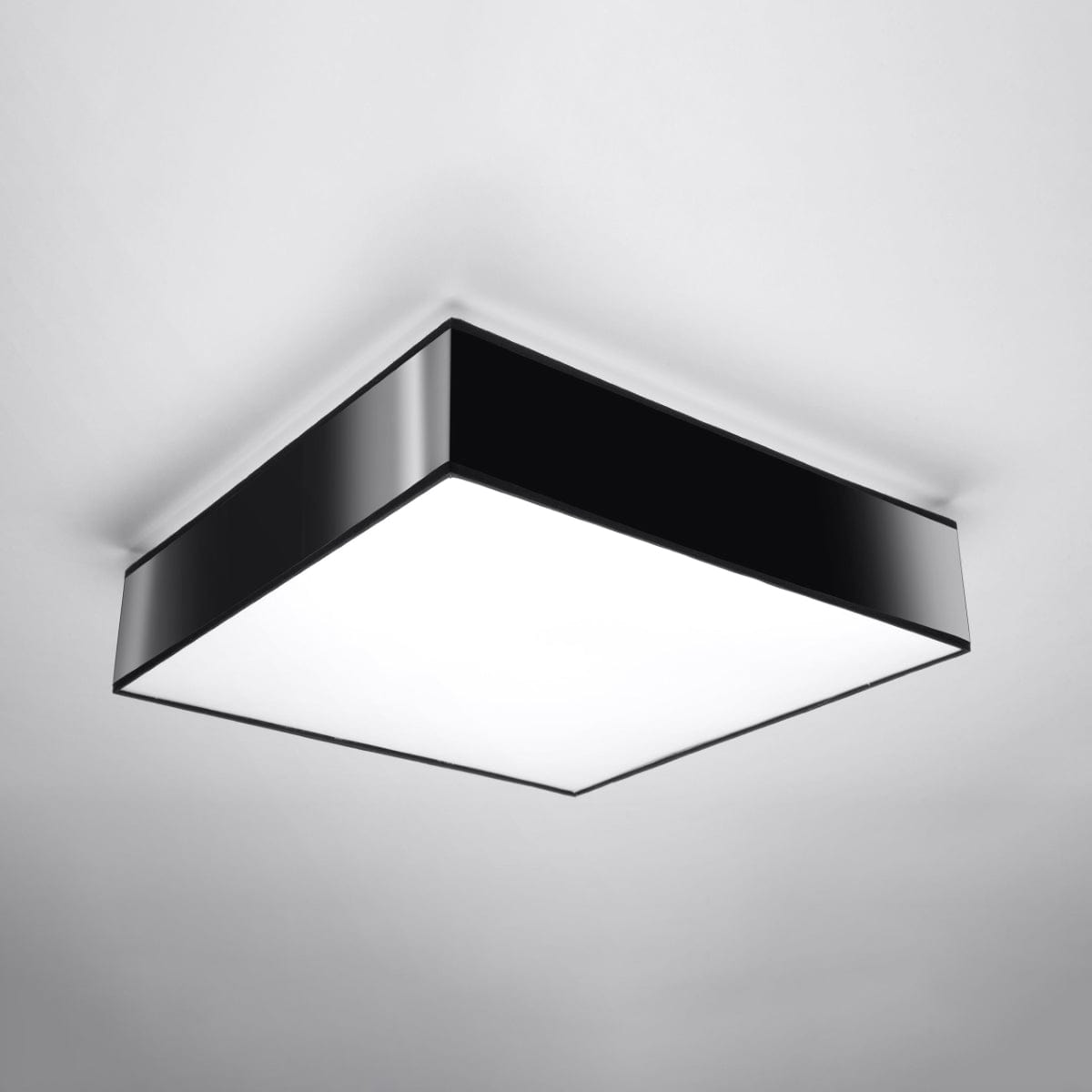 Sollux Lighting Horus Modern Ceiling Lamp - Black PVC - 3x E27 LED Compatible
