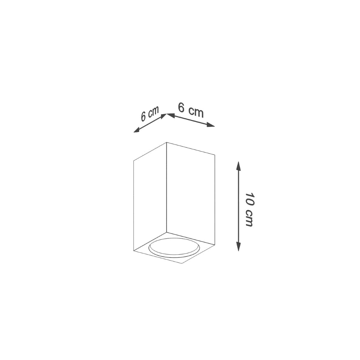 Sollux Lighting KEKE 10 Oak Ceiling Lamp - Minimalist Wooden Design - Durable Loft Style Lighting - Adjustable Bulb Color and Power
