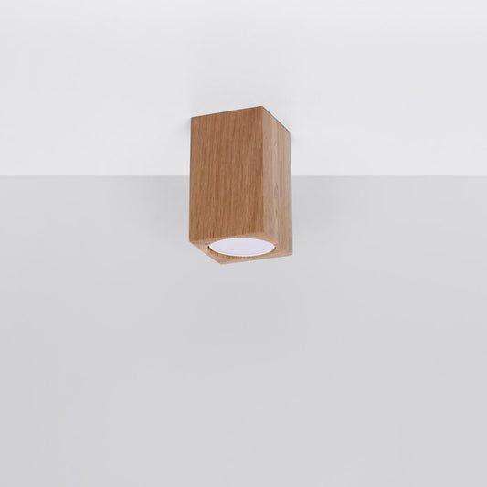 Sollux Lighting KEKE 10 Oak Ceiling Lamp - Minimalist Wooden Design - Durable Loft Style Lighting - Adjustable Bulb Color and Power